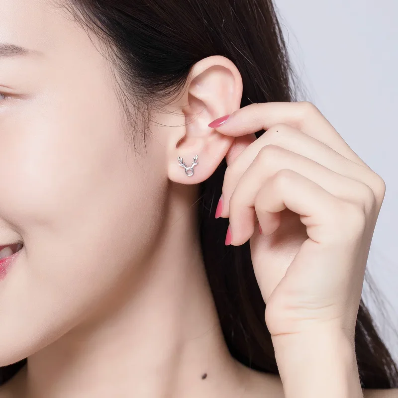 (bilde for) Pandora Style Antlers øredobber - BSE116 - Vis 7