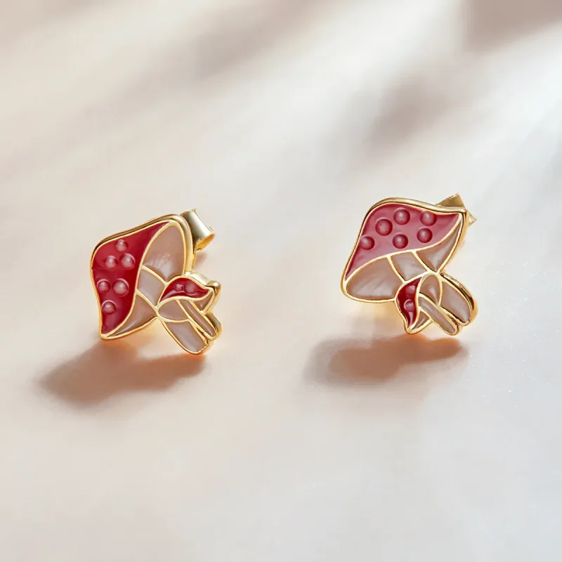 (bilde for) Pandora Style Autumn - Mushrooms Stud øredobber - SCE1245 - Vis 2
