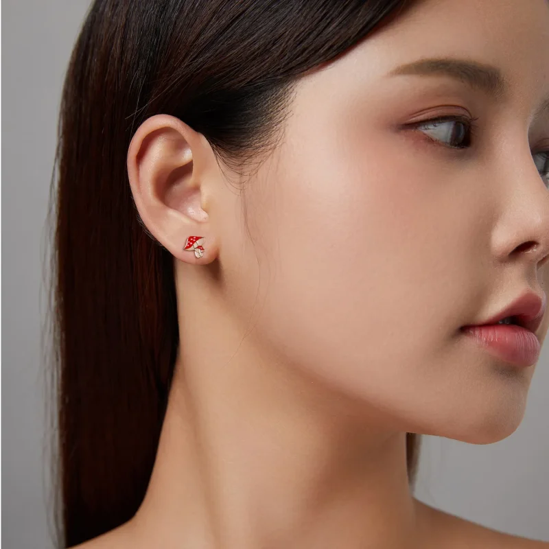 (bilde for) Pandora Style Autumn - Mushrooms Stud øredobber - SCE1245 - Vis 5