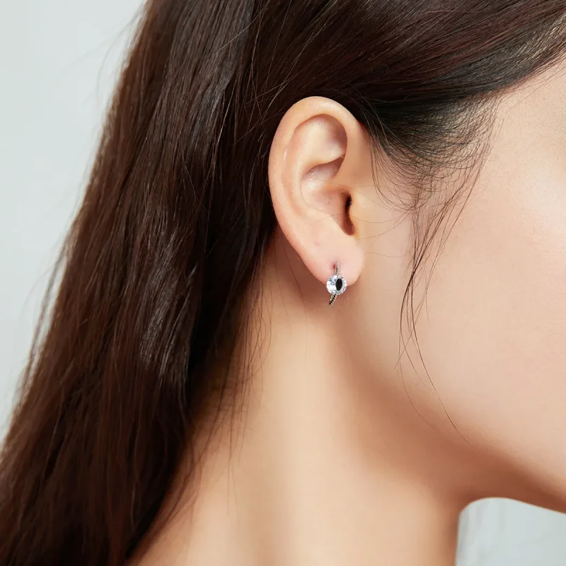 (bilde for) Pandora Style Between Black and White Stud øredobber - SCE1036 - Vis 7
