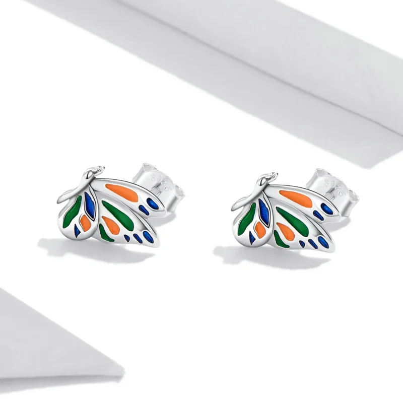 (bilde for) Pandora Style Brilliant Butterfly Stud øredobber - SCE1359 - Vis 2