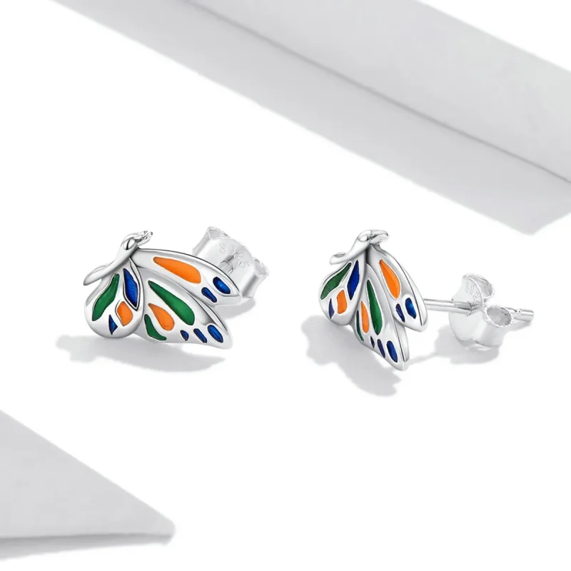 (bilde for) Pandora Style Brilliant Butterfly Stud øredobber - SCE1359 - Vis 3