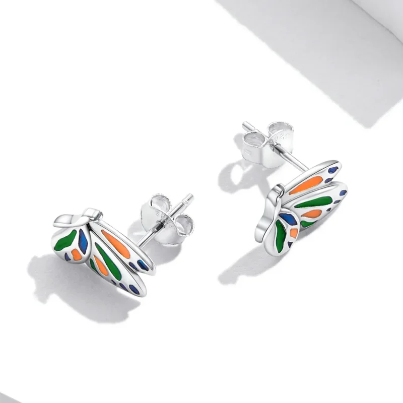 (bilde for) Pandora Style Brilliant Butterfly Stud øredobber - SCE1359 - Vis 4