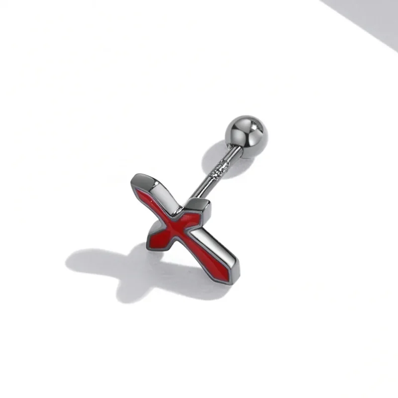 (bilde for) Pandora Style Dark Cross øredobber - SCE1327 - Vis 4
