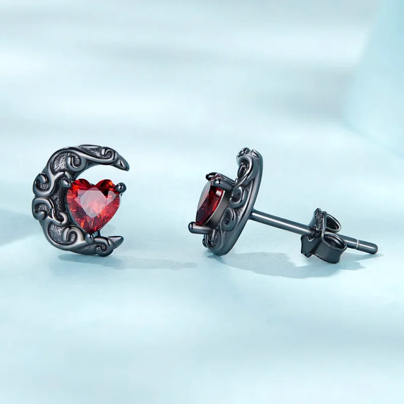 (bilde for) Pandora Style Dark Night Moonlight ørepynt - SCE1519 - Vis 3