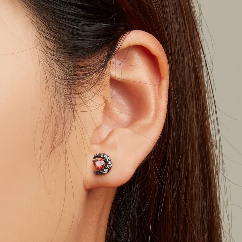 (bilde for) Pandora Style Dark Night Moonlight ørepynt - SCE1519 - Vis 5