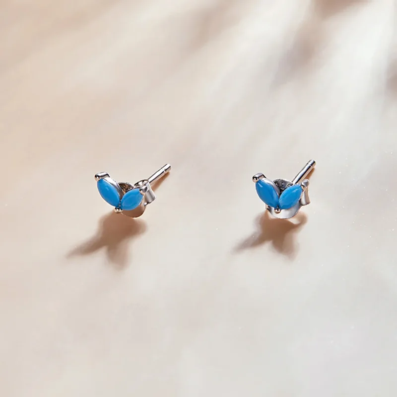 (bilde for) Pandora Style Delicate Butterfly Stud øredobber - SCE1240-BU - Vis 2