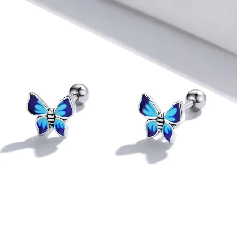(bilde for) Pandora Style Delicate Butterfly Stud øredobber - SCE1285 - Vis 2