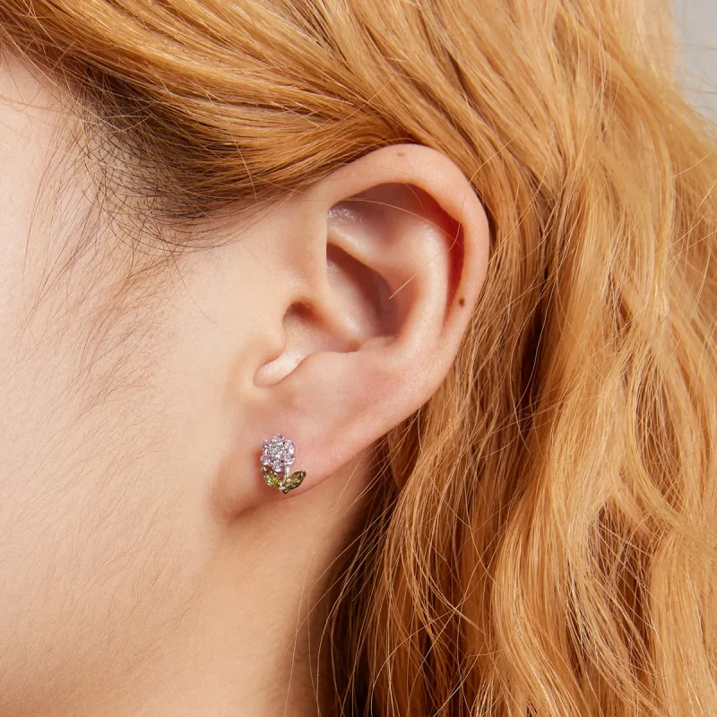 (bilde for) Pandora Style Delicate Flowers Stud øredobber - BSE592-PK - Vis 3