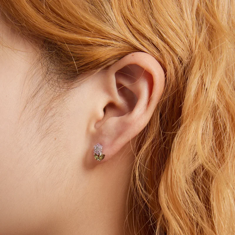 (bilde for) Pandora Style Delicate Flowers Stud øredobber - BSE592-PK - Vis 4