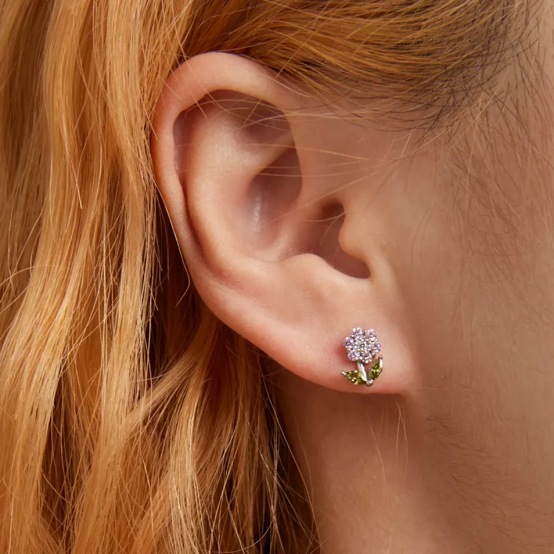 (bilde for) Pandora Style Delicate Flowers Stud øredobber - BSE592-PK - Vis 5