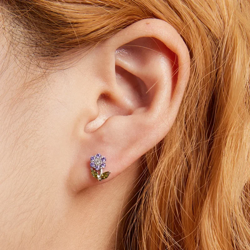 (bilde for) Pandora Style Delicate Flowers Stud øredobber - BSE592-VT - Vis 3