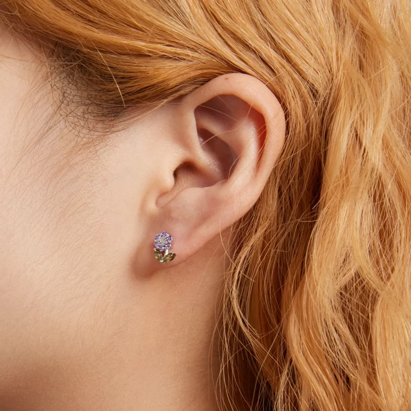 (bilde for) Pandora Style Delicate Flowers Stud øredobber - BSE592-VT - Vis 4