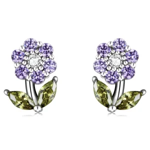 (bilde for) Pandora Style Delicate Flowers Stud øredobber - BSE592-VT