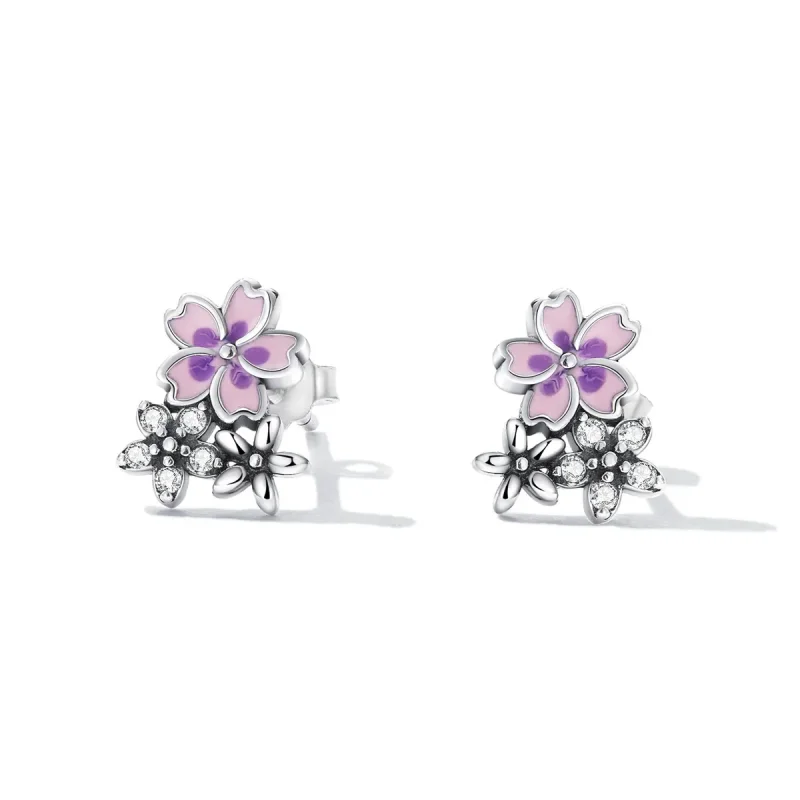 (bilde for) Pandora Style Delicate Flowers Stud øredobber - SCE1390 - Vis 2