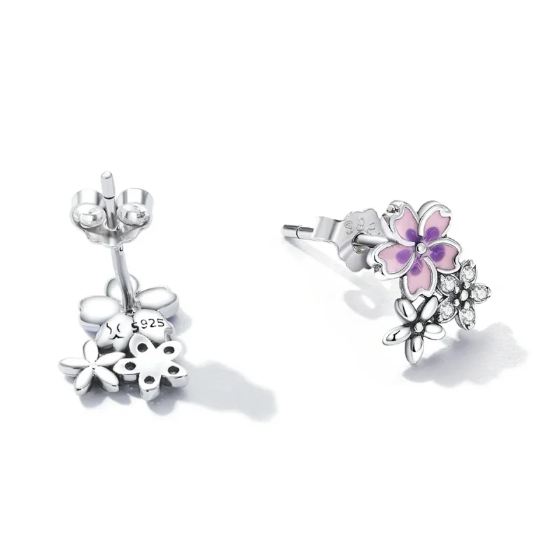 (bilde for) Pandora Style Delicate Flowers Stud øredobber - SCE1390 - Vis 4