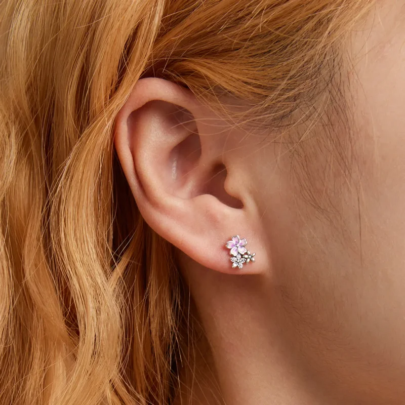 (bilde for) Pandora Style Delicate Flowers Stud øredobber - SCE1390 - Vis 5