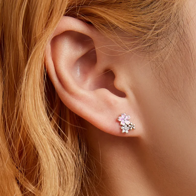 (bilde for) Pandora Style Delicate Flowers Stud øredobber - SCE1390 - Vis 7