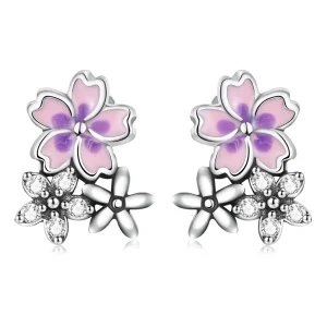 (bilde for) Pandora Style Delicate Flowers Stud øredobber - SCE1390