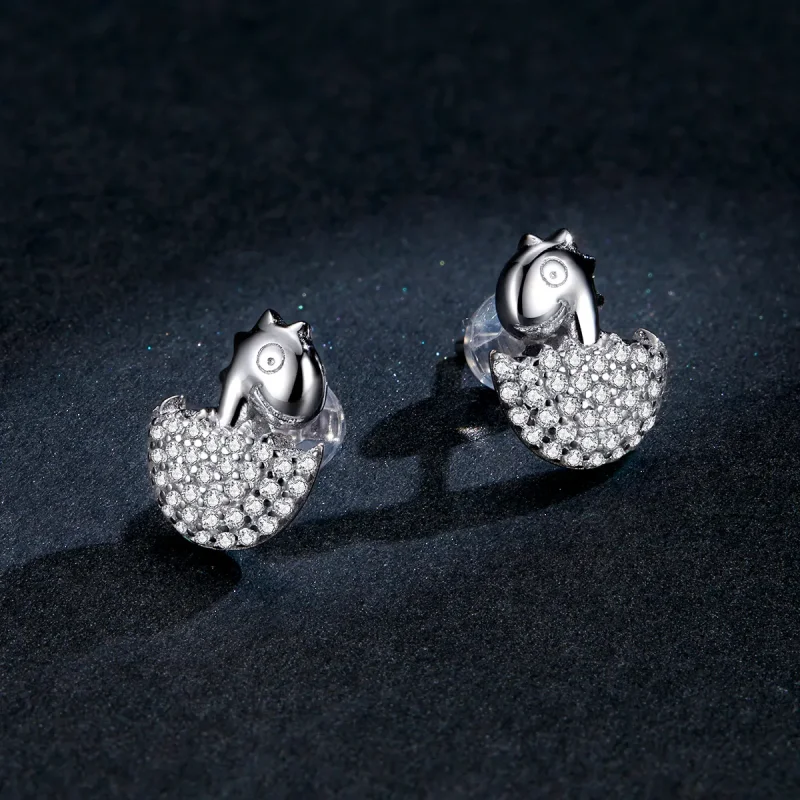 (bilde for) Pandora Style Dinosaur Baby Stud øredobber - BSE354 - Vis 5