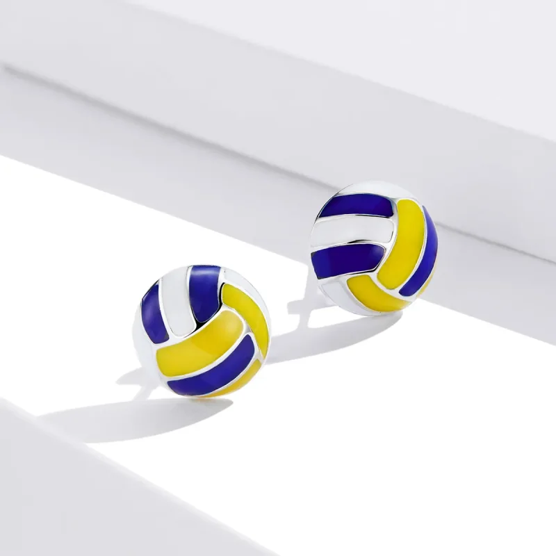 (bilde for) Pandora Style Dynamic Volleyball øredobber - SCE902 - Vis 2
