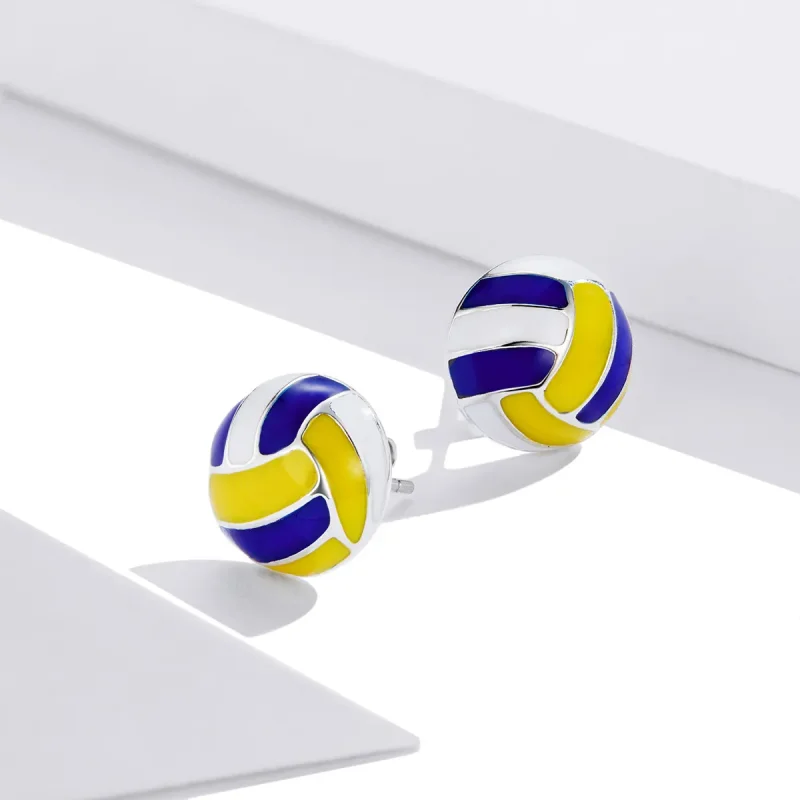 (bilde for) Pandora Style Dynamic Volleyball øredobber - SCE902 - Vis 4