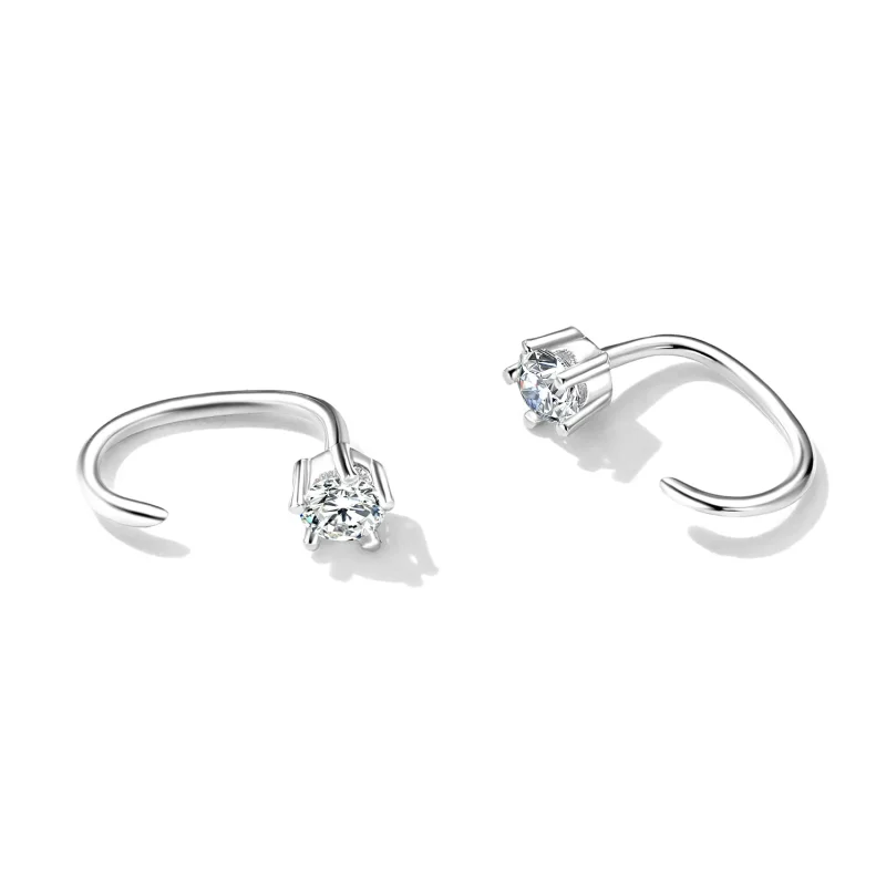 (bilde for) Pandora Style Enkle og skinnende øredobber - SCE1422 - Vis 3
