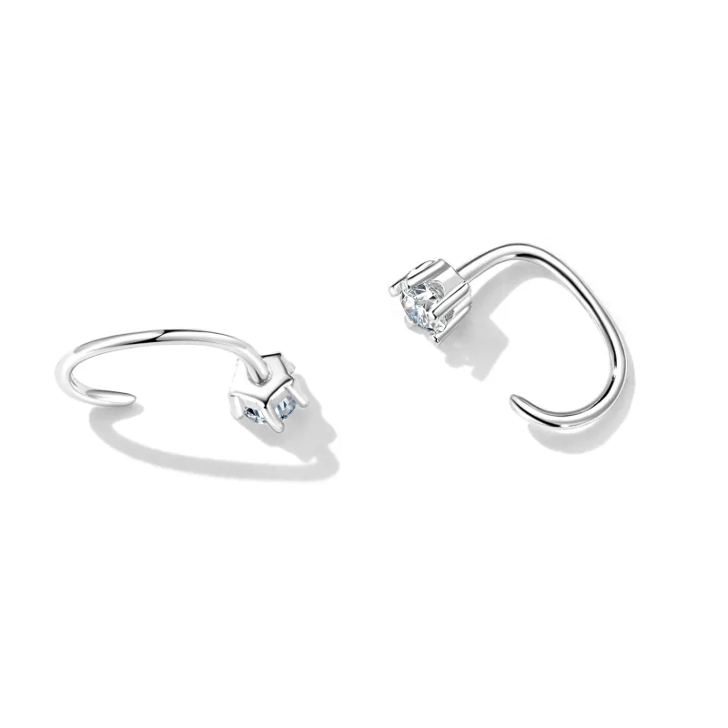 (bilde for) Pandora Style Enkle og skinnende øredobber - SCE1422 - Vis 4