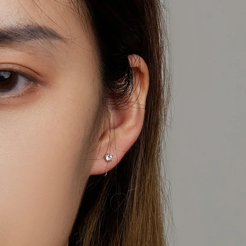 (bilde for) Pandora Style Enkle og skinnende øredobber - SCE1422 - Vis 5