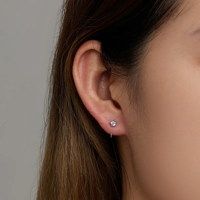 (bilde for) Pandora Style Enkle og skinnende øredobber - SCE1422 - Vis 6