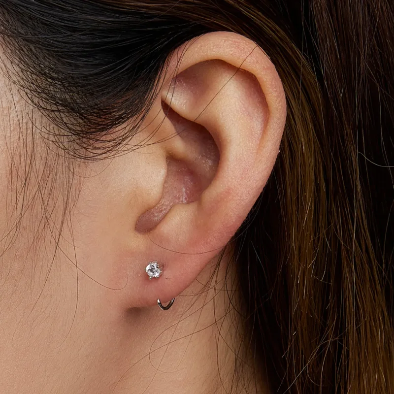 (bilde for) Pandora Style Enkle og skinnende øredobber - SCE1422 - Vis 7