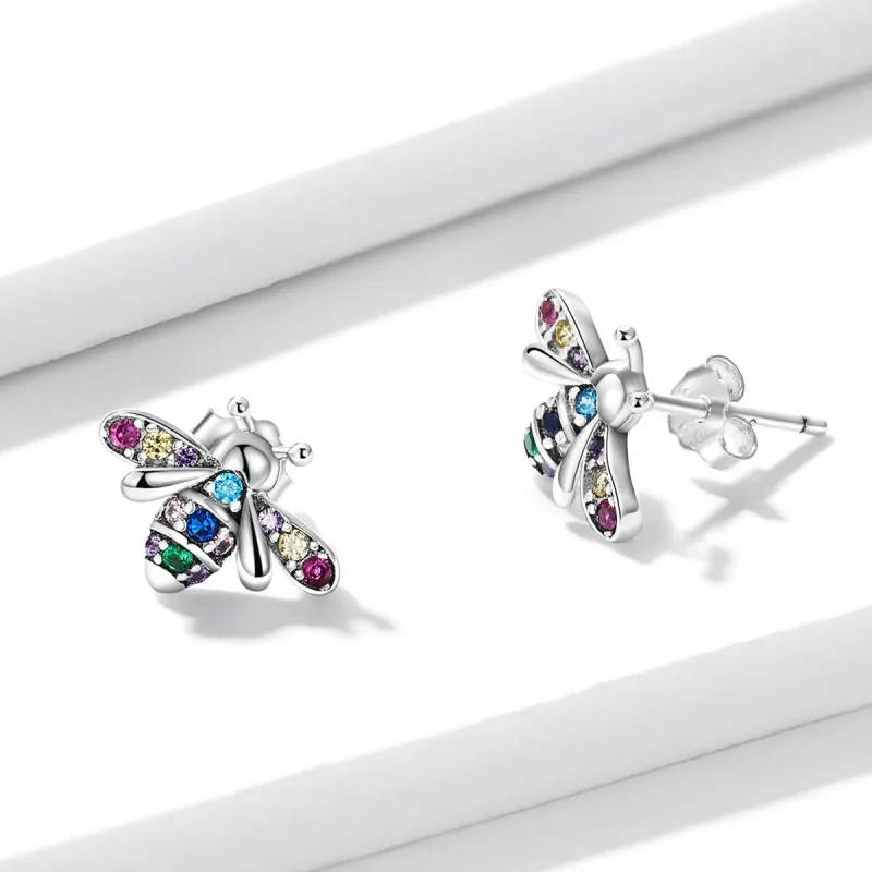 (bilde for) Pandora Style Fargerike Bee Stud øredobber - BSE559 - Vis 3