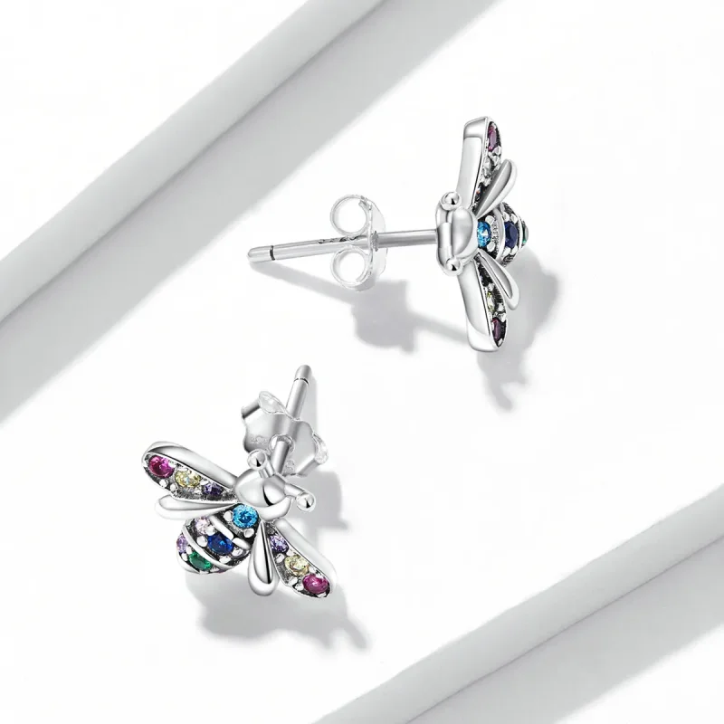 (bilde for) Pandora Style Fargerike Bee Stud øredobber - BSE559 - Vis 4