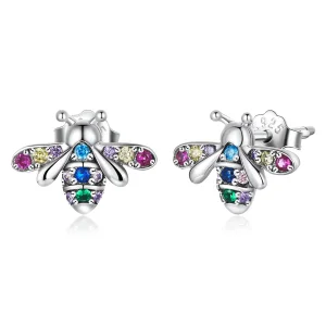 (bilde for) Pandora Style Fargerike Bee Stud øredobber - BSE559