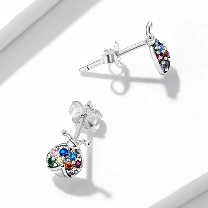 (bilde for) Pandora Style Fargerike Beetle Stud øredobber - BSE560 - Vis 4
