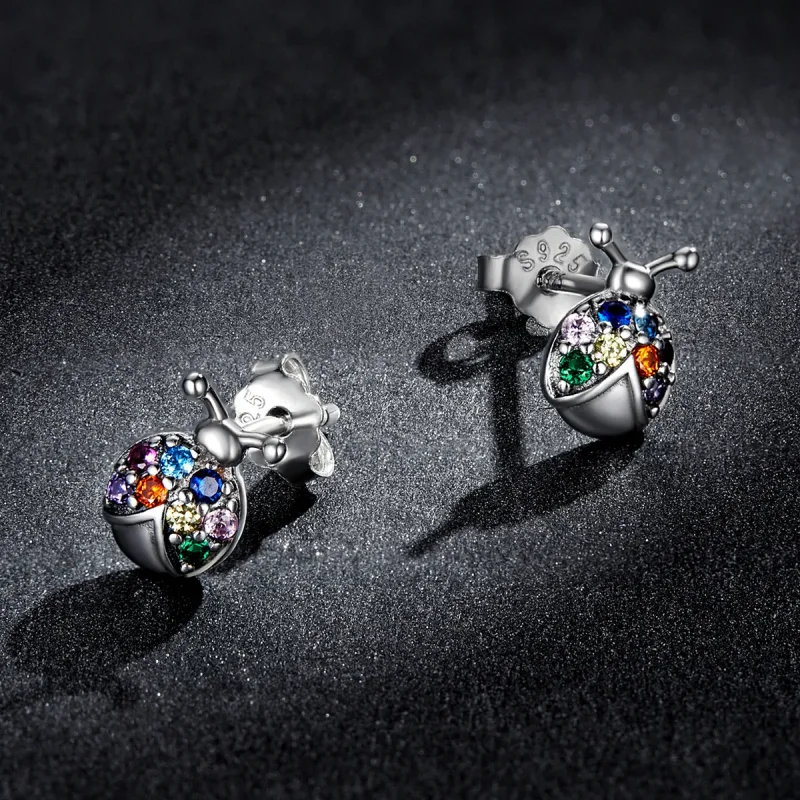 (bilde for) Pandora Style Fargerike Beetle Stud øredobber - BSE560 - Vis 5