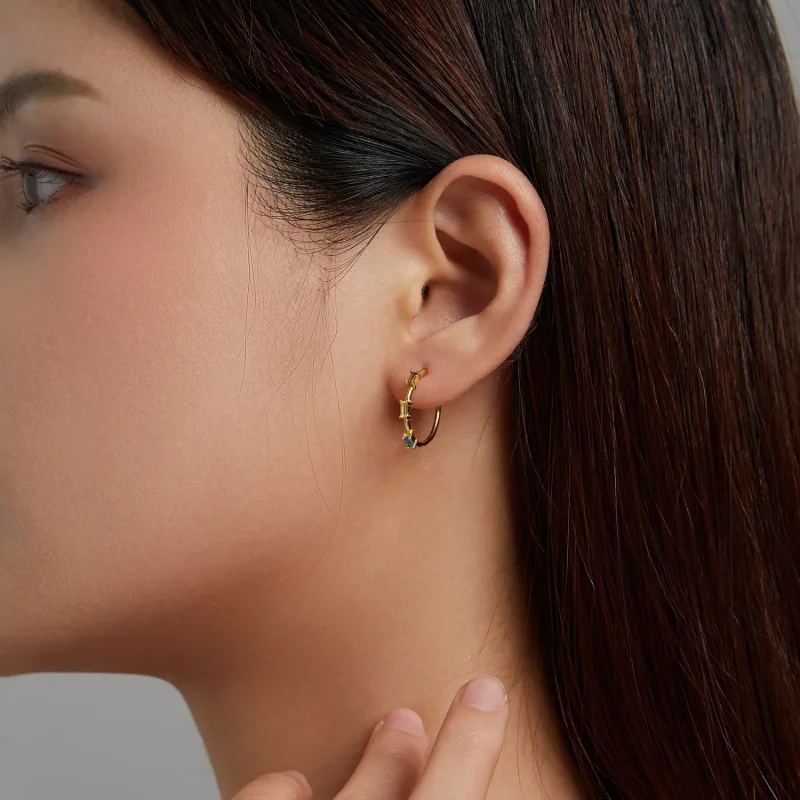 (bilde for) Pandora Style fargerike sirkon øredobber - SCE1211 - Vis 3