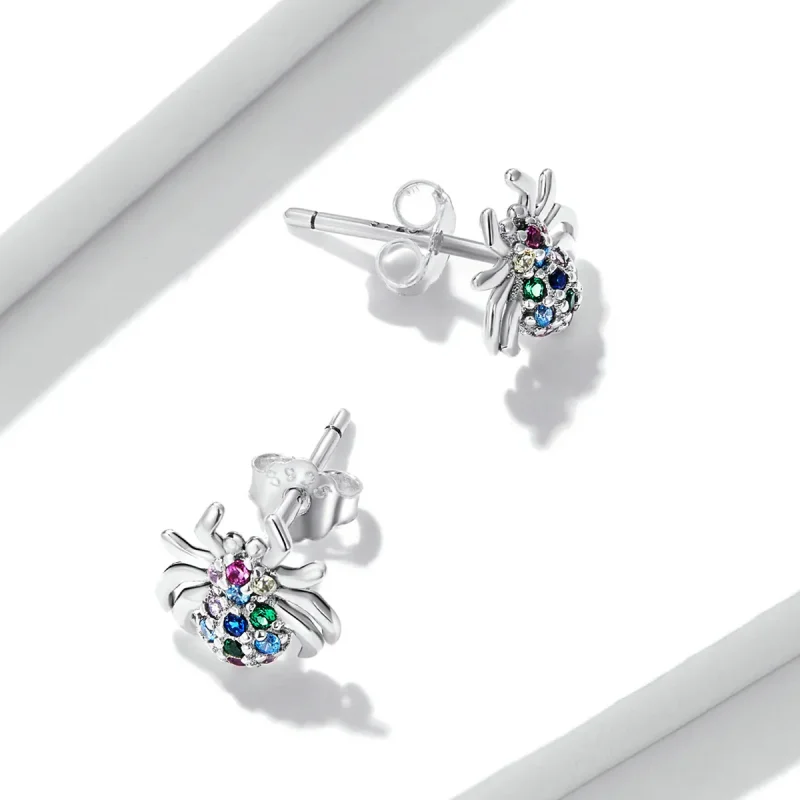 (bilde for) Pandora Style Fargerike Spider Stud øredobber - BSE561 - Vis 4