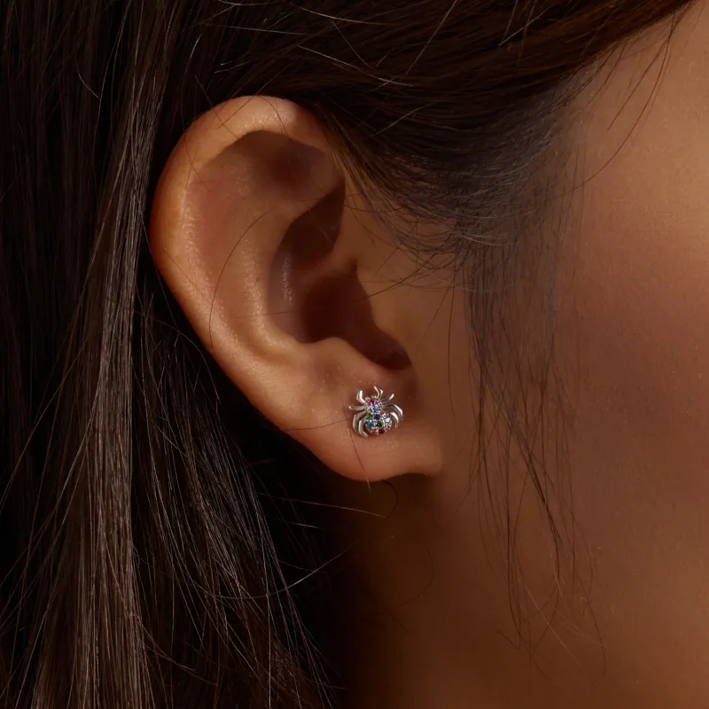 (bilde for) Pandora Style Fargerike Spider Stud øredobber - BSE561 - Vis 8
