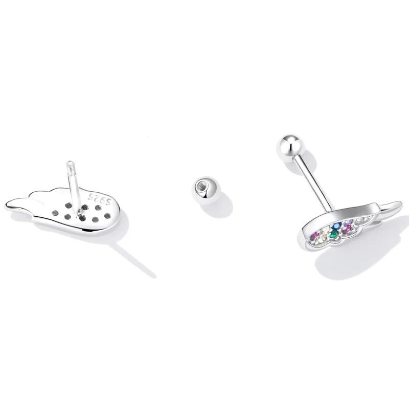 (bilde for) Pandora Style Fargerike Zirconium Wings Stud øredobber - SCE1397 - Vis 4