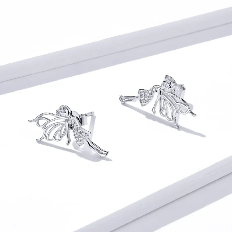 (bilde for) Pandora Style Flower Alf Stud øredobber - BSE338 - Vis 3