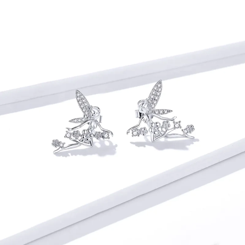 (bilde for) Pandora Style Flower Alf Stud øredobber - BSE341 - Vis 2