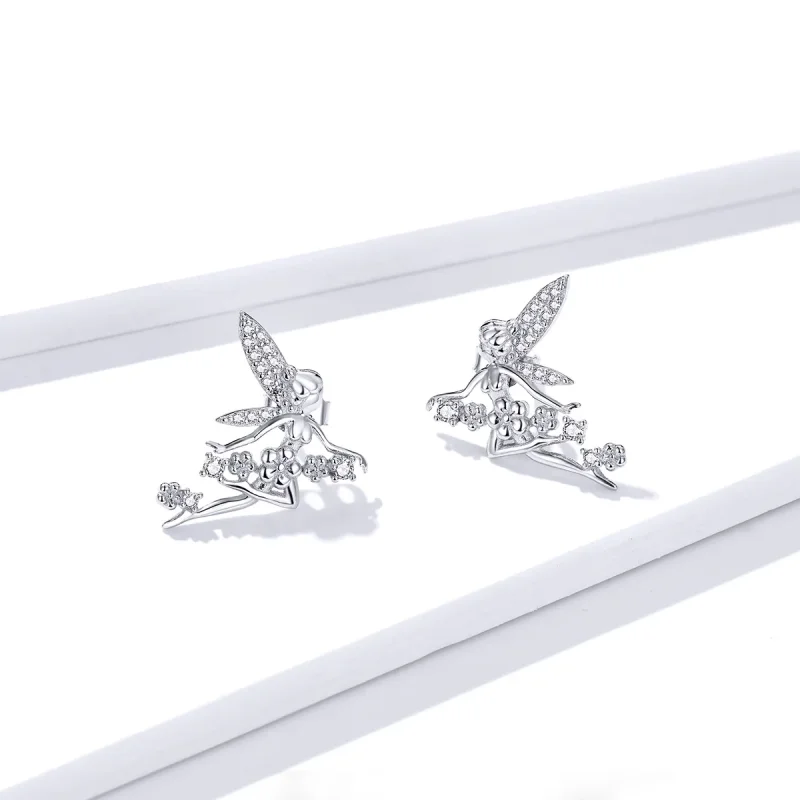 (bilde for) Pandora Style Flower Alf Stud øredobber - BSE341 - Vis 3