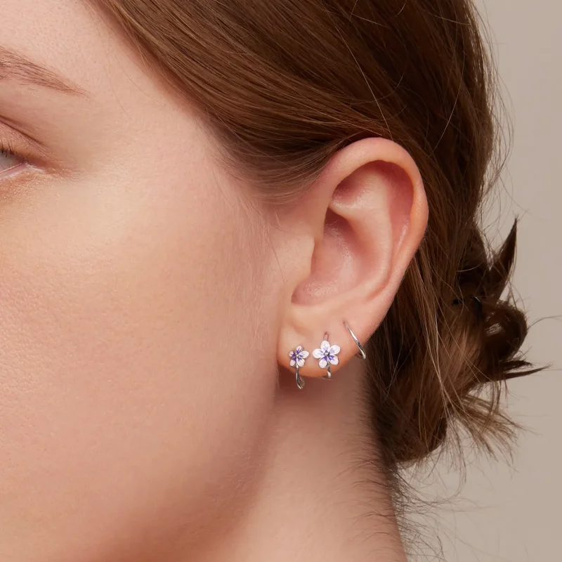 (bilde for) Pandora Style Flowers Stud øredobber - SCE1462 - Vis 7