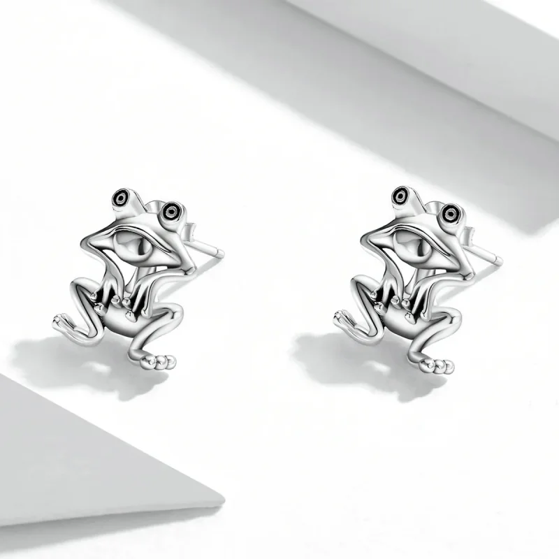 (bilde for) Pandora Style Funny Frog Stud øredobber - SCE1324 - Vis 2