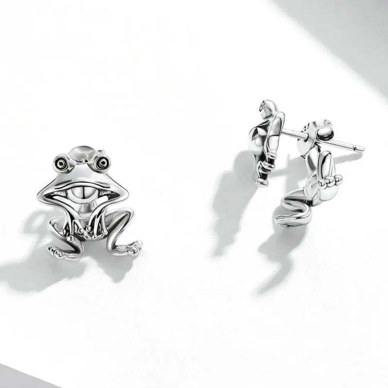 (bilde for) Pandora Style Funny Frog Stud øredobber - SCE1324 - Vis 3