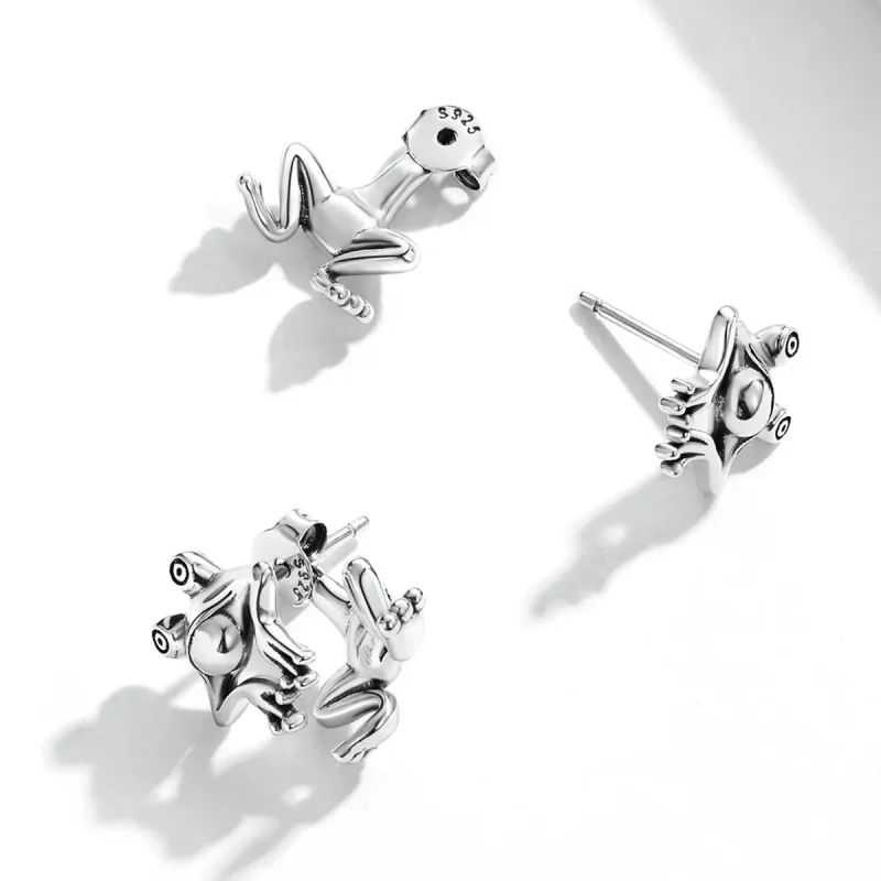(bilde for) Pandora Style Funny Frog Stud øredobber - SCE1324 - Vis 4