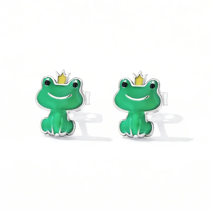 (bilde for) Pandora Style Funny Little Frog Stud øredobber - SCE1380 - Vis 2