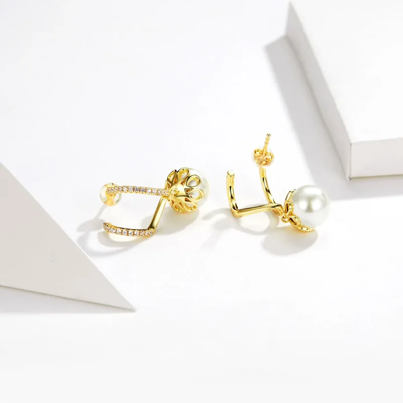 (bilde for) Pandora Style Gentle Pearl Stud øredobber - BSE151 - Vis 2