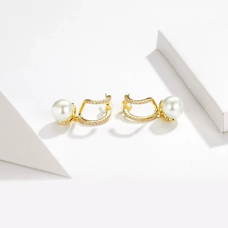 (bilde for) Pandora Style Gentle Pearl Stud øredobber - BSE151 - Vis 3